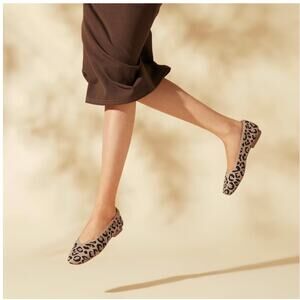 Vivaia Women’s 9 Tamia 11 Leopard Print Almond-Toe Slip-On Ballet Flats NWT